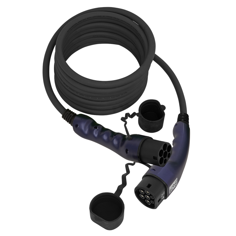 Sealey EVCC2232 5m 32A Type 2 to Type 2 EV Charging Cable