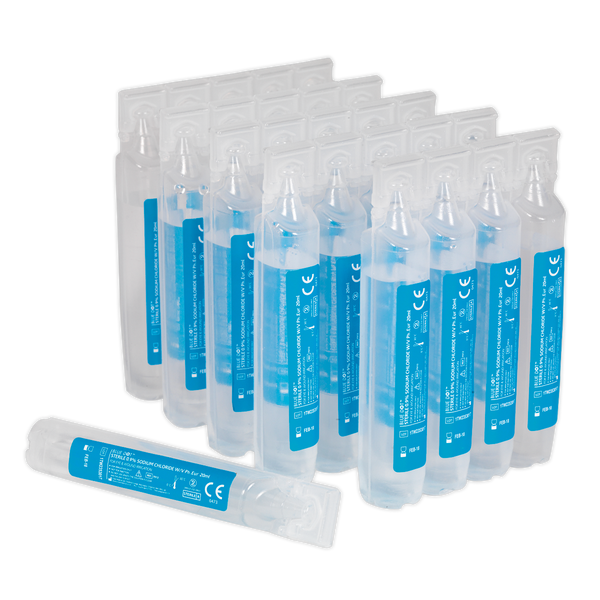 Sealey EWS25 Eye & Wound Wash Station Pods - Pack of 25