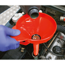 Sealey F16F 160mm Funnel with Flexible Spout & Filter