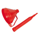 Sealey F16F 160mm Funnel with Flexible Spout & Filter