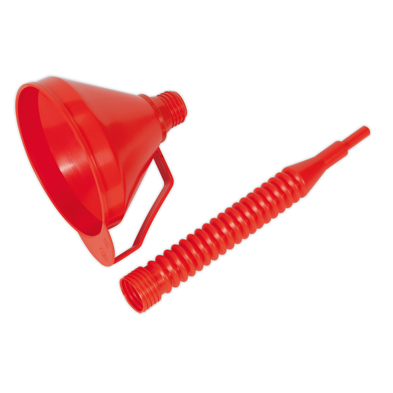 Sealey F16F 160mm Funnel with Flexible Spout & Filter