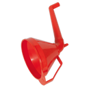 Sealey F16 160mm Funnel with Fixed Offset Spout & Filter