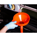 Sealey F2F 200mm Funnel with Flexible Spout & Filter