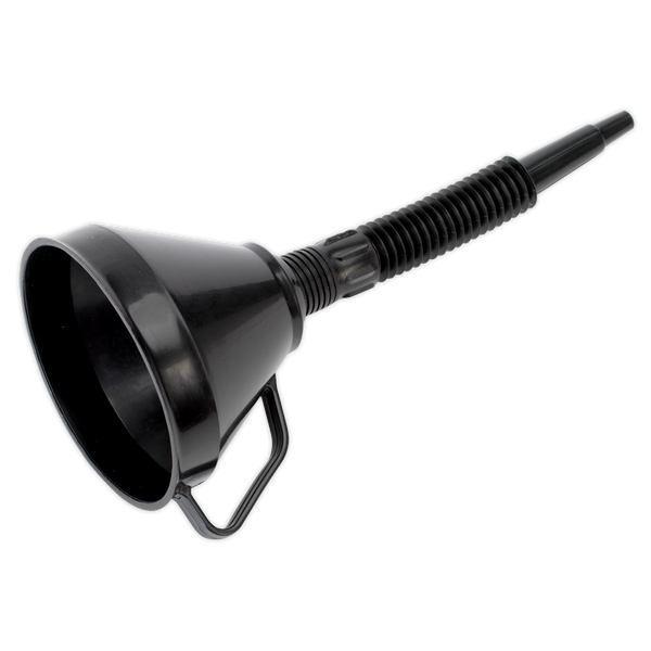Sealey F6 160mm Funnel with Flexible Spout & Filter