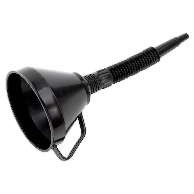 Sealey F6 160mm Funnel with Flexible Spout & Filter