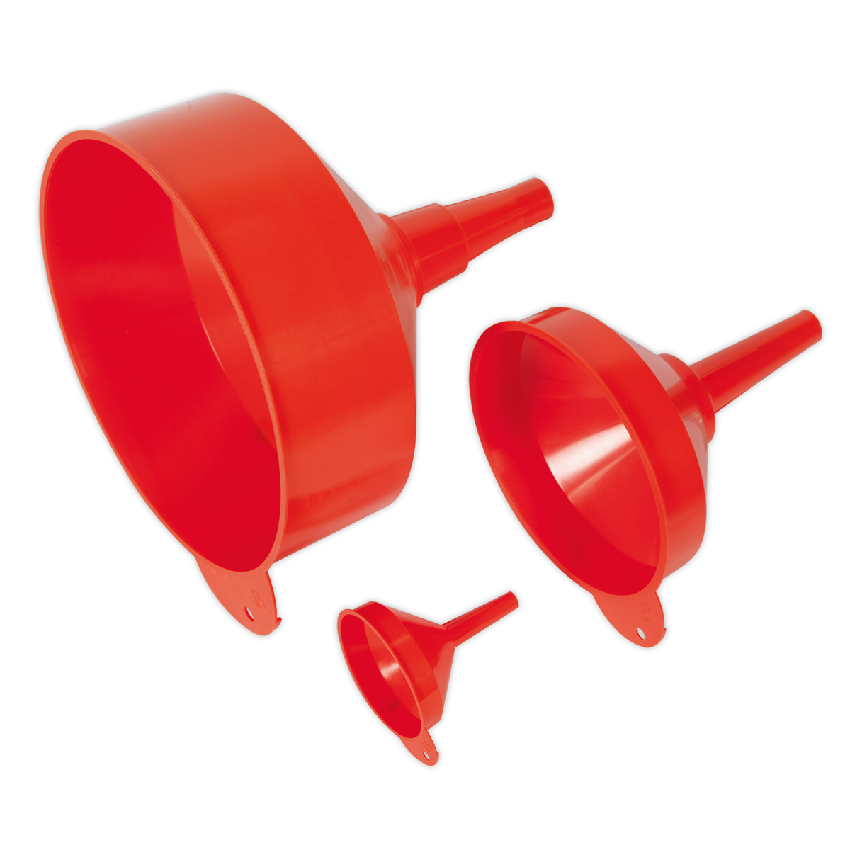 Sealey F98 3pc Fixed Spout Funnel Set