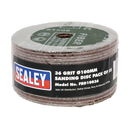 Sealey FBD10036 100mm Sanding Disc 36Grit - Pack of 25