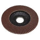 Sealey FD100120E 100mm Aluminium Oxide Flap Disc 16mm Bore 120Grit