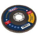 Sealey FD100120E 100mm Aluminium Oxide Flap Disc 16mm Bore 120Grit