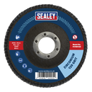 Sealey FD100120 100mm Zirconium Flap Disc 16mm Bore 120Grit