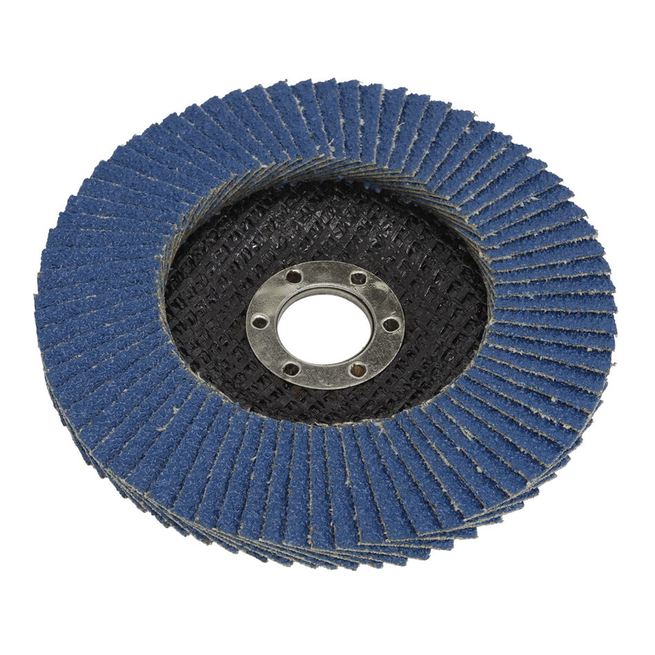 Sealey FD10040 100mm Zirconium Flap Disc 16mm Bore 40Grit