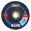 Sealey FD10060 100mm Zirconium Flap Disc 16mm Bore 60Grit
