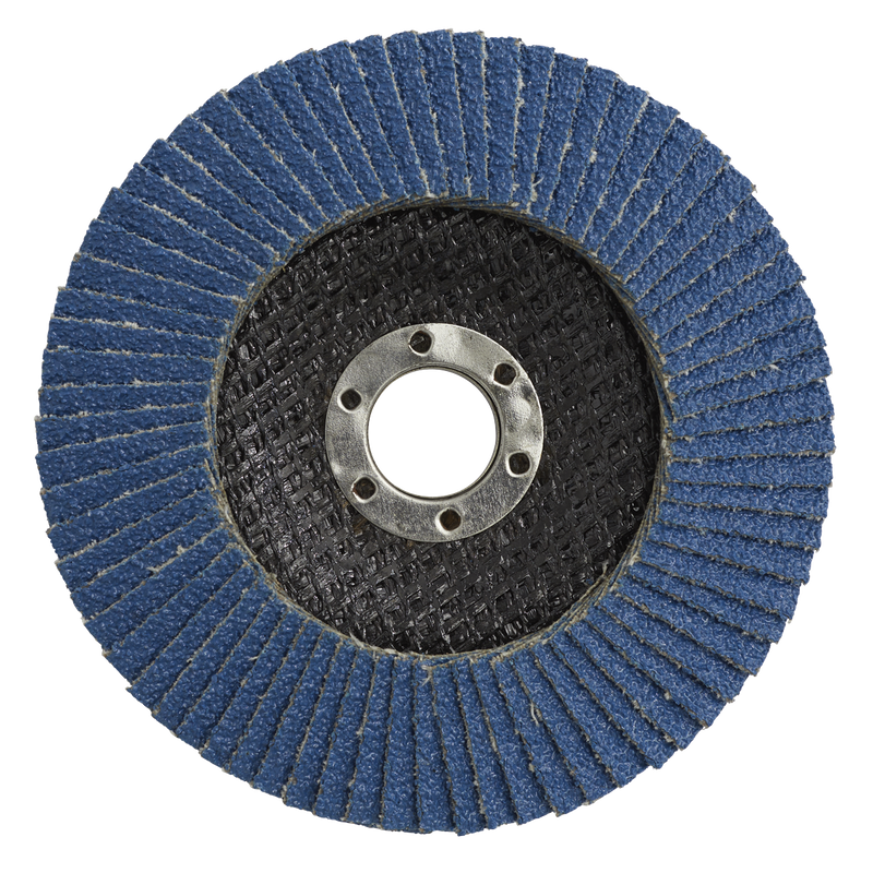 Sealey FD10060 100mm Zirconium Flap Disc 16mm Bore 60Grit