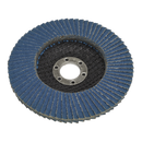 Sealey FD10080 100mm Zirconium Flap Disc 16mm Bore 80Grit