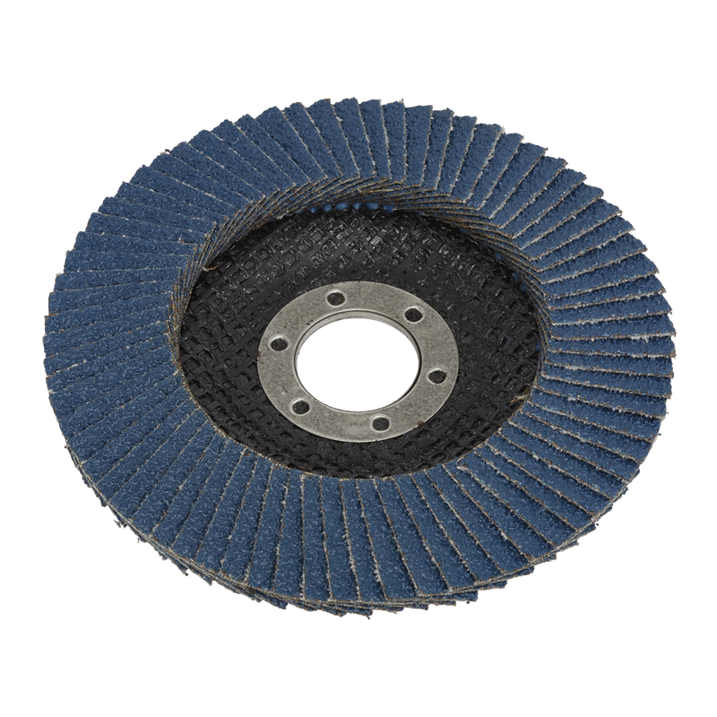 Sealey FD11540 115mm Zirconium Flap Disc 22mm Bore 40Grit