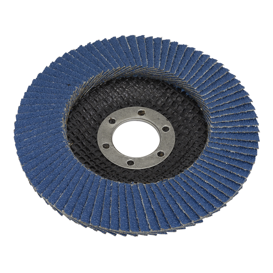 Sealey FD11560 115mm Zirconium Flap Disc 22mm Bore 60Grit