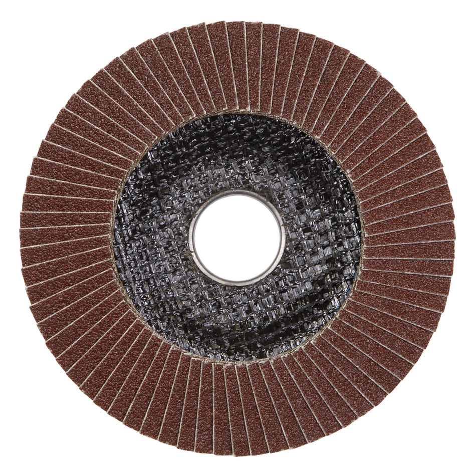 Sealey FD11560E 115mm Aluminium Oxide Flap Disc 22mm Bore 60Grit