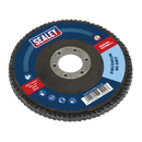 Sealey FD11580 115mm Zirconium Flap Disc 22mm Bore 80Grit