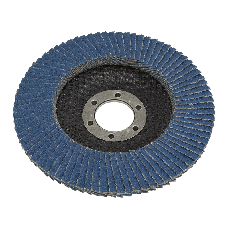 Sealey FD11580 115mm Zirconium Flap Disc 22mm Bore 80Grit