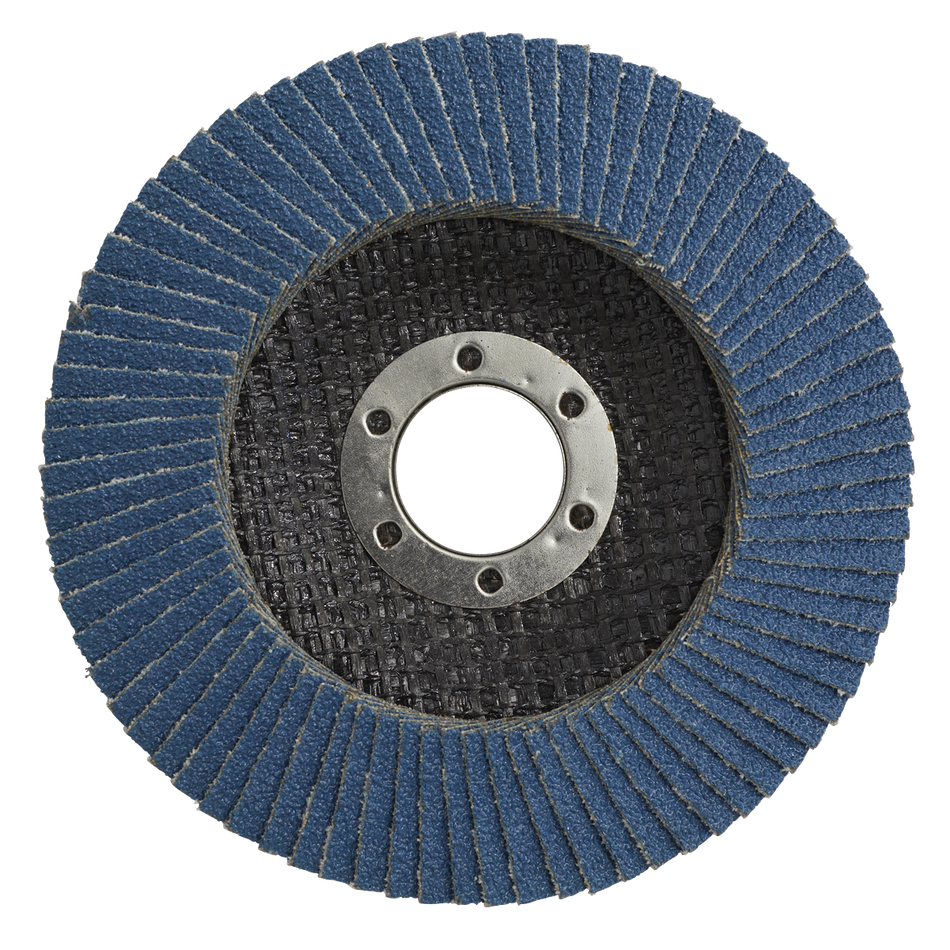 Sealey FD11580 115mm Zirconium Flap Disc 22mm Bore 80Grit