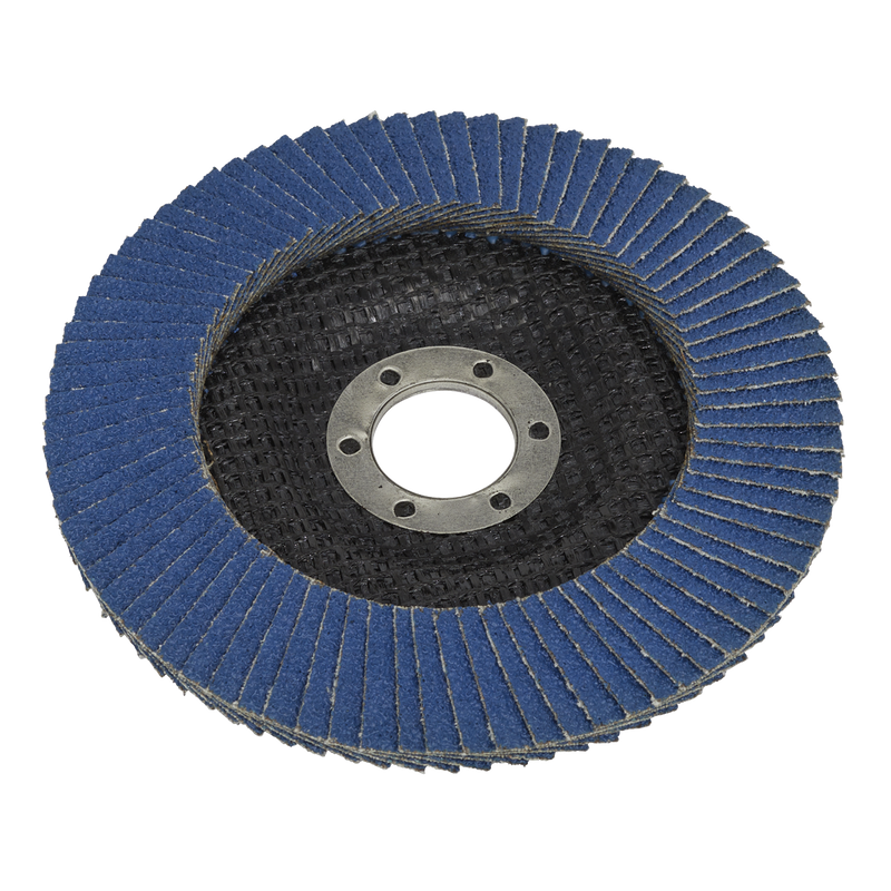 Sealey FD12560 125mm Zirconium Flap Disc 22mm Bore 60Grit