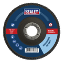 Sealey FD12560 125mm Zirconium Flap Disc 22mm Bore 60Grit
