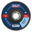 Sealey FD12580 125mm Zirconium Flap Disc 22mm Bore 80Grit
