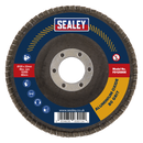 Sealey FD12580E 125mm Aluminium Oxide Flap Disc 22mm Bore 80Grit