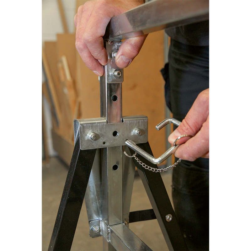 Sealey FDT3 Fold Down Telescopic Trestle - 200kg Capacity