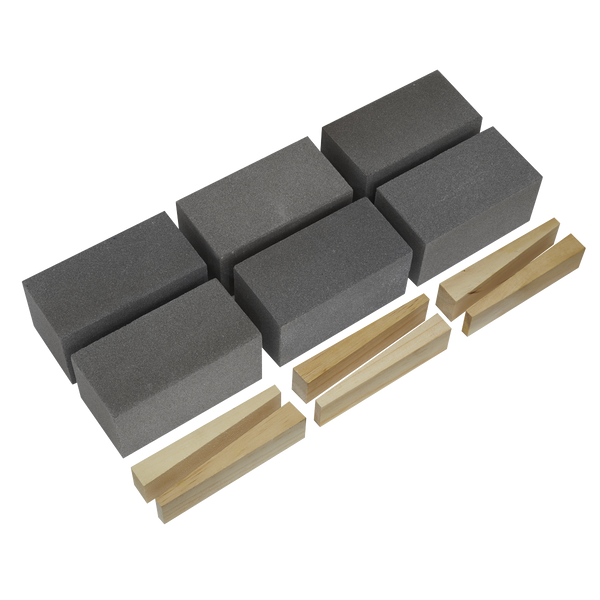 Sealey FGB120 50 x 50 x 100mm Floor Grinding Block 120Grit - Pack of 6