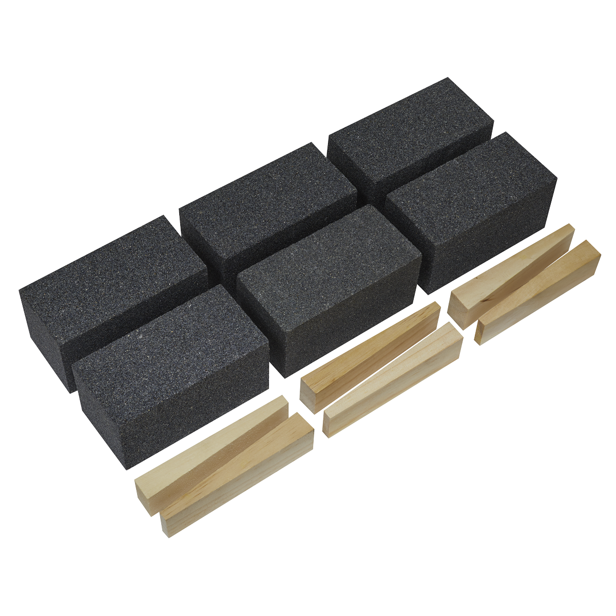 Sealey FGB12 50 x 50 x 100mm Floor Grinding Block 12Grit - Pack of 6