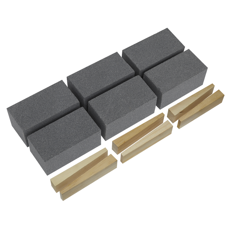 Sealey FGB60 50 x 50 x 100mm Floor Grinding Block 60Grit - Pack of 6