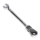 Sealey FHRCW08 8mm Flexi-Head Ratchet Combination Spanner