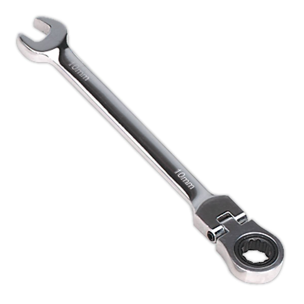 Sealey FHRCW10 10mm Flexi-Head Ratchet Combination Spanner
