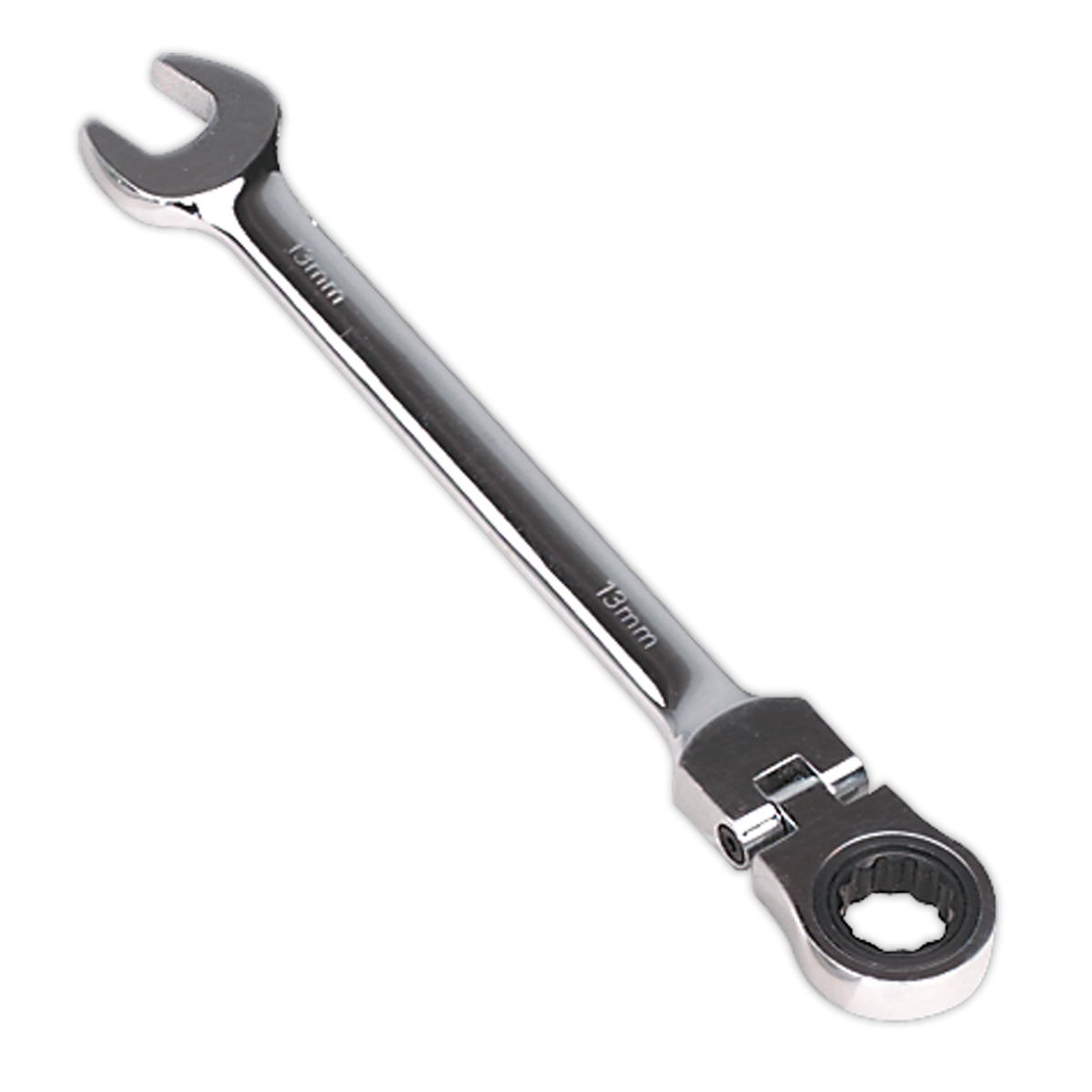 Sealey FHRCW13 13mm Flexi-Head Ratchet Combination Spanner