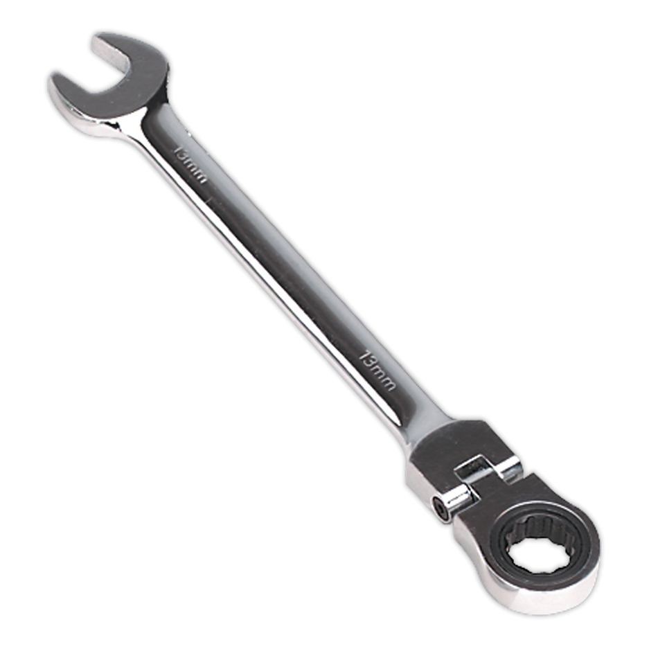 Sealey FHRCW13 13mm Flexi-Head Ratchet Combination Spanner