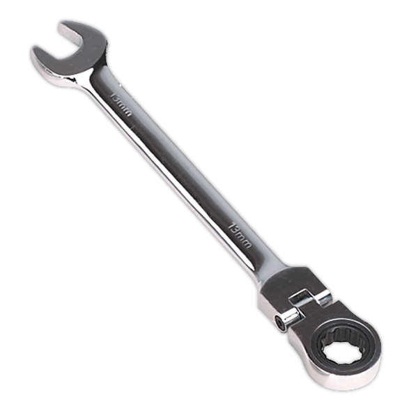 Sealey FHRCW13 13mm Flexi-Head Ratchet Combination Spanner