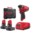 Milwaukee 4933479878 M12 FID-602X Sub Compact Impact Driver Kit