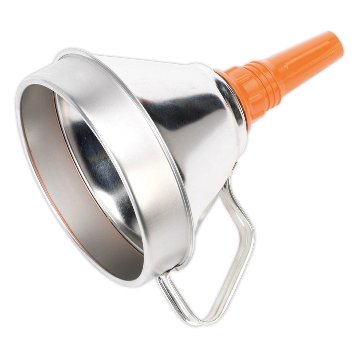 Sealey FM16 160mm Metal Funnel with Filter