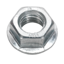 Sealey FN12 Zinc Plated Serrated Flange Nut DIN 6923 - M12 - Pack of 50
