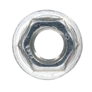 Sealey FN5 Zinc Plated Serrated Flange Nut DIN 6923 - M5 - Pack of 100