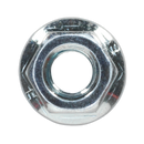 Sealey FN6 Zinc Plated Serrated Flange Nut DIN 6923 - M6 - Pack of 100