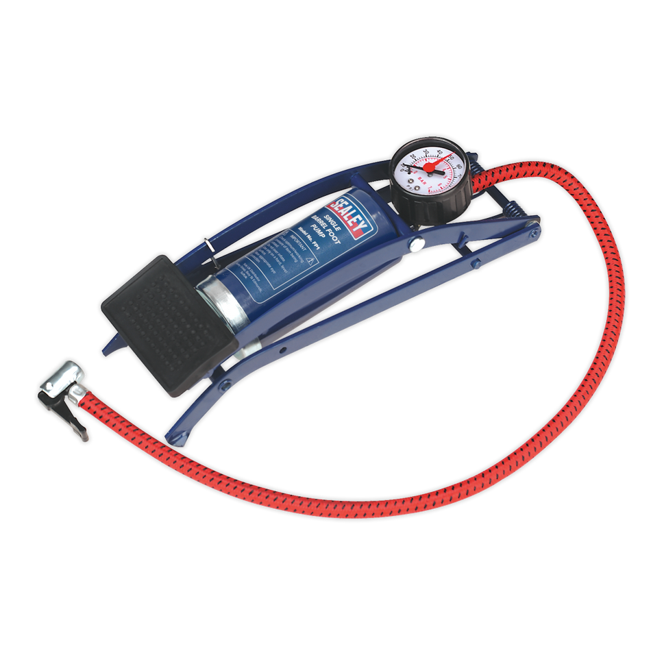 Sealey FP1 Single Barrel Foot Pump