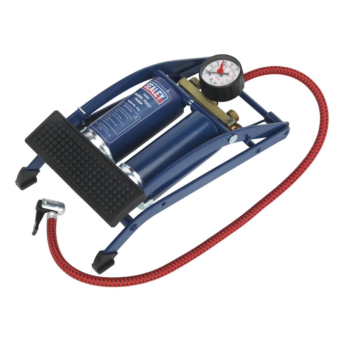 Sealey FP2 Twin Barrel Foot Pump
