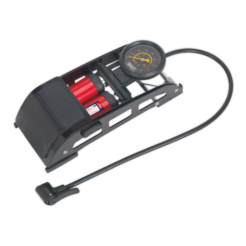Sealey FP6 Twin Barrel Foot Pump
