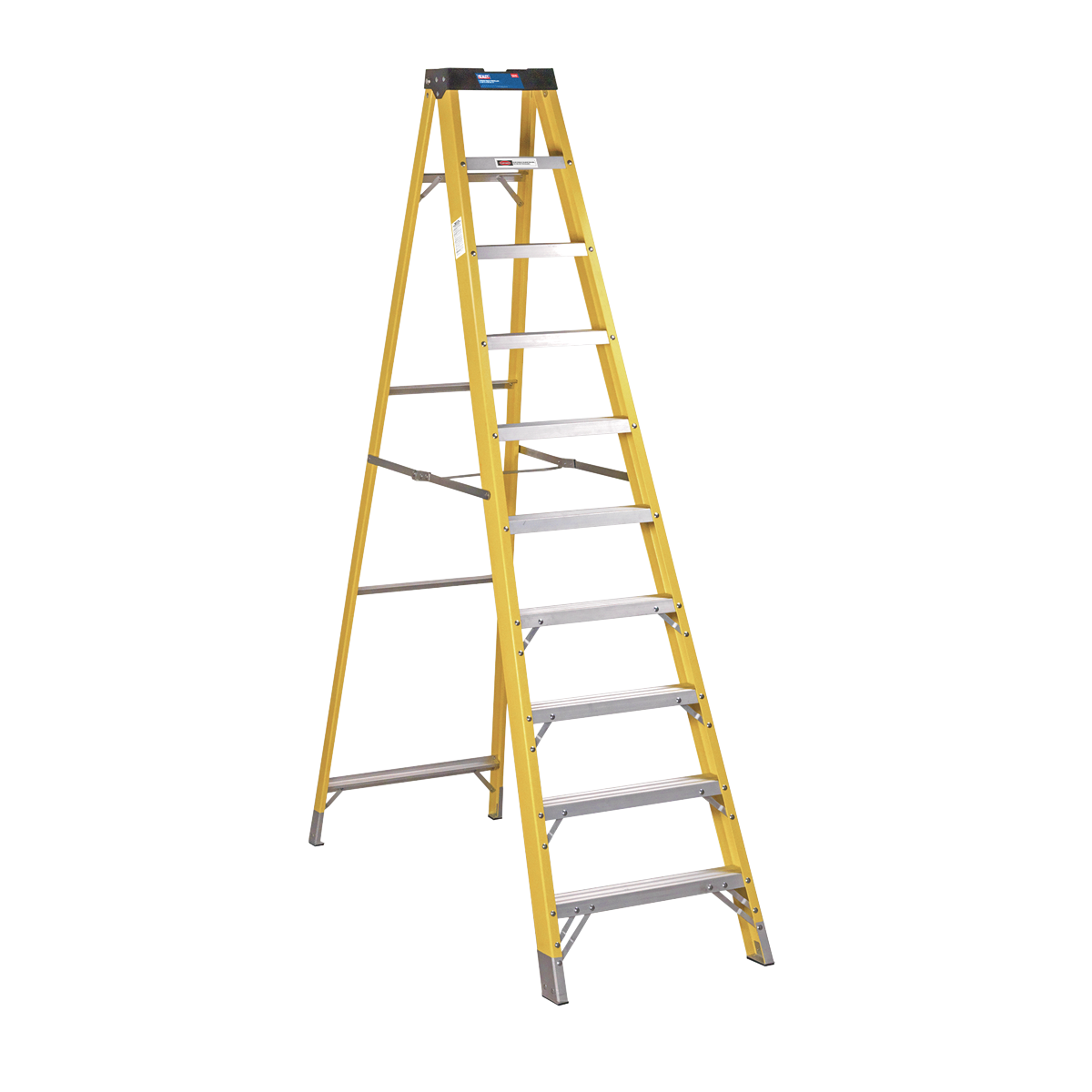 Sealey FSL10 9-Tread Trade Fibreglass Step Ladder EN 131