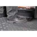 Sealey FT1S 457.2 x 457.2mm Vinyl Floor Tile with Peel & Stick Backing - Silver Treadplate Finish - Pack of 16