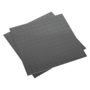 Sealey FT2S 457.2 x 457.2mm Vinyl Floor Tile with Peel & Stick Backing - Silver Coin Finish - Pack of 16