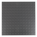 Sealey FT2S 457.2 x 457.2mm Vinyl Floor Tile with Peel & Stick Backing - Silver Coin Finish - Pack of 16