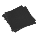 Sealey FT3B 400 x 400mm Polypropylene Floor Tile - Black Treadplate - Pack of 9